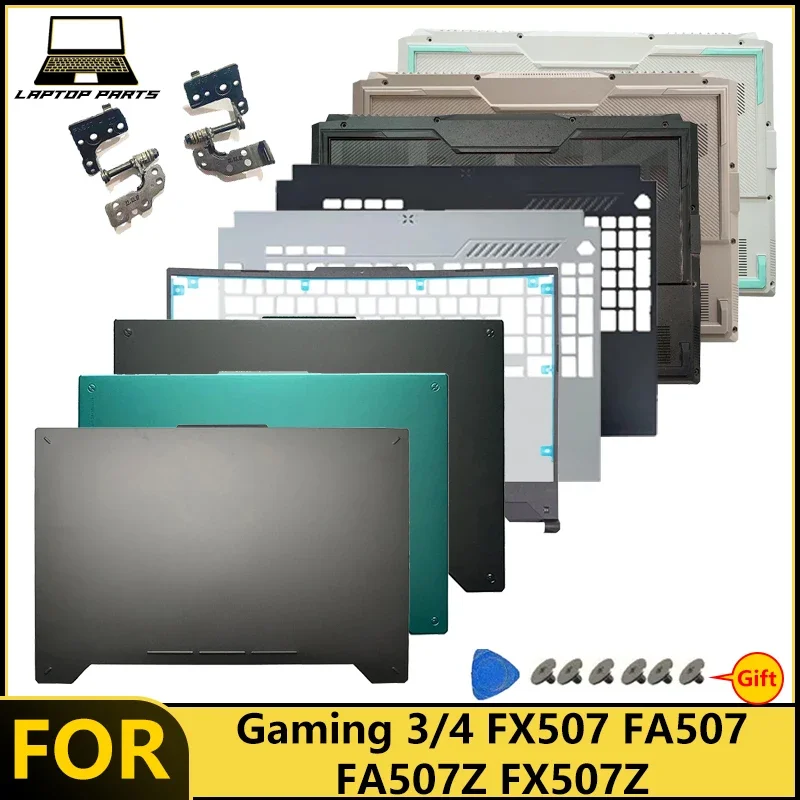 TUF Gaming 3/4 FX507 FA507 FA507Z FX507Z New good Laptop LCD Back Cover Front Bezel Palmrest Bottom Case Hinges Top Lid