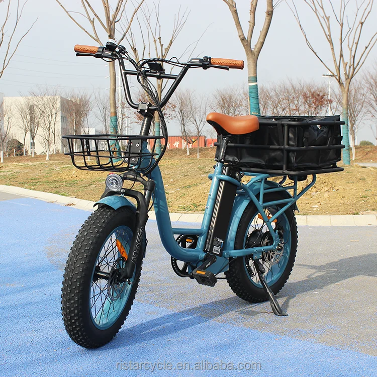 High Quality 350W Ebike 48v Cargo Electric Bike 20 Inch Aluminum Frame Electric Bike With Carrier