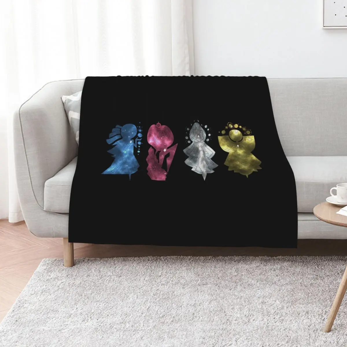 Diamond Authority Mural (Galaxy Design) Throw Blanket Single Flannel Luxury Thicken anime Tourist Custom Blankets