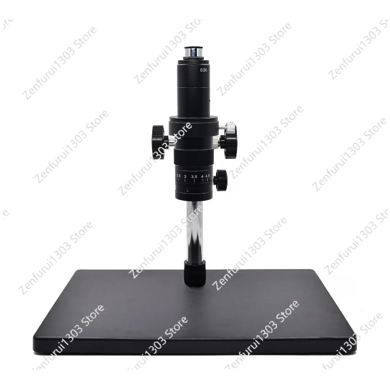 Zoom 0.7x-4.5x Monocular Zoom Stereo microscope 0.5X C mount industrical lens for PCB phone repair