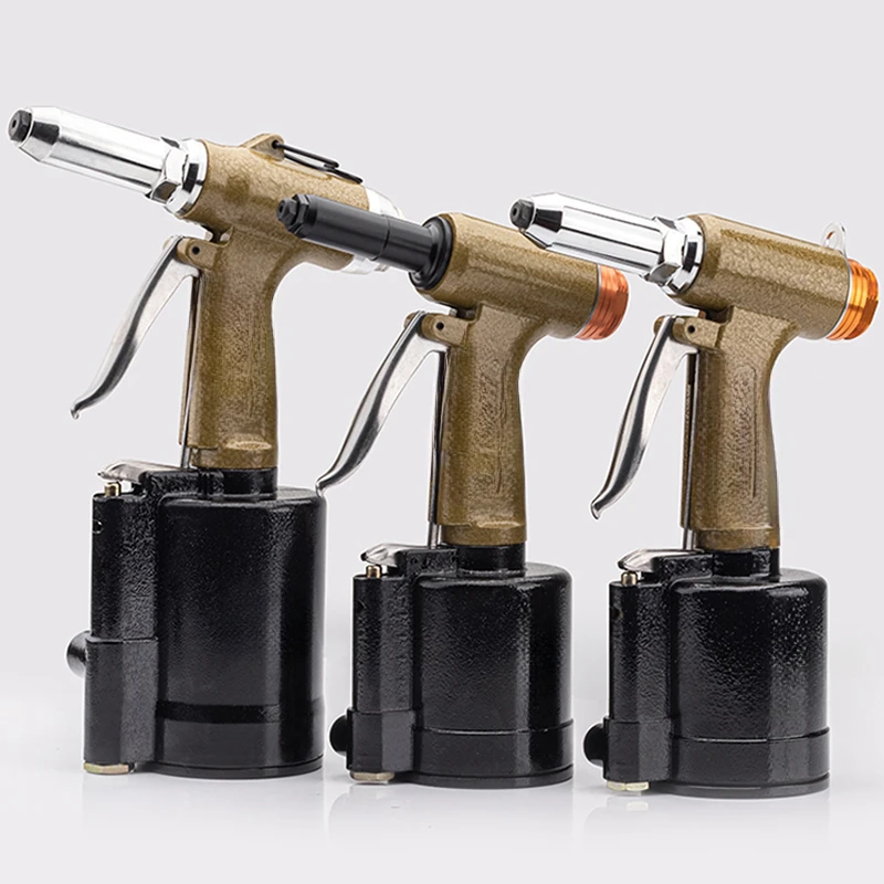 Pneumatic Rivet Gun Industrial Grade Nail Gun Aluminum Nail Riveting Nut Double Core Riveting Machine Riveting Tool