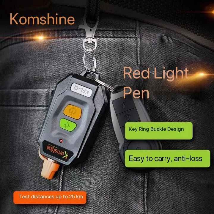 

Komshine KFL-Q FTTH 10-30MW Visual Fault Locator Optical Fiber Cable Tester Fiber Optic Fiber Break Checker 5-25KM VFL