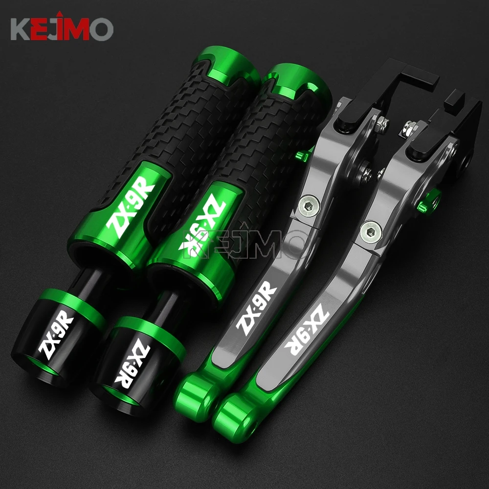 For Kawasaki ZX9R ZX 9R ZX-9R ZX9 R 2000 2002 2001 2003 Brake Clutch Levers Handlebar Handle Grips Ends Caps Slider Motorcycle