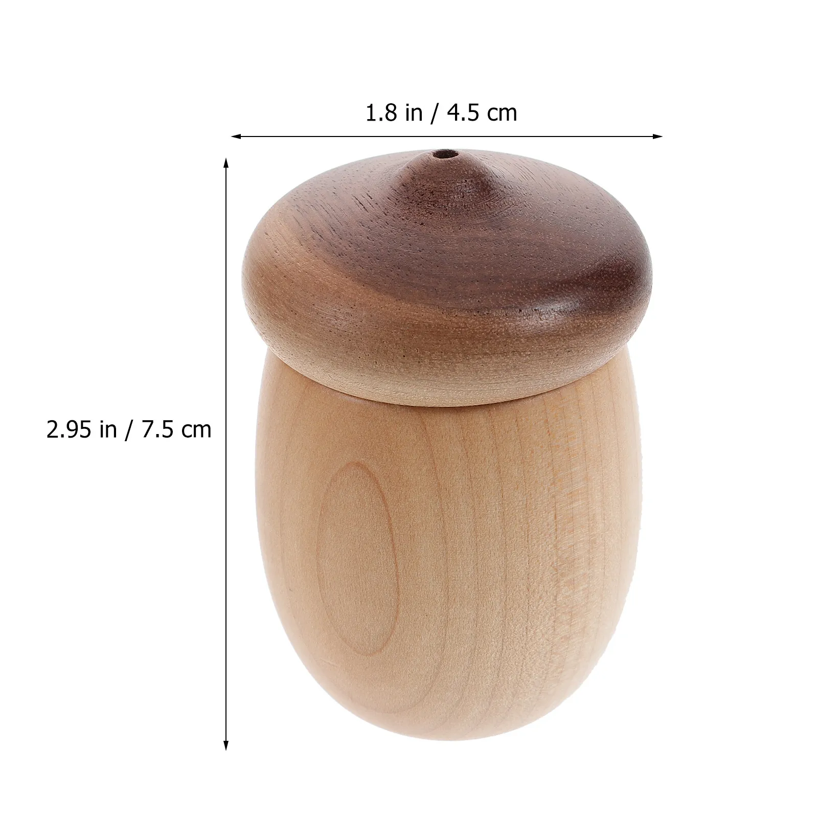 Wooden Toothpick Holder Acorn Design Bright Color Reusable Easy Clean Storage Box for Kitchen Home