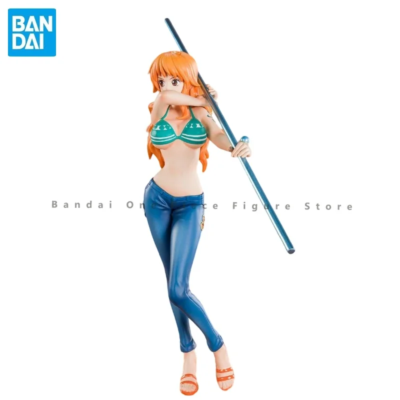 In Stock Bandai Genuine Figuarts ZERO One Piece Kitten Nami Figure Gift Ornament anime figures decor Model