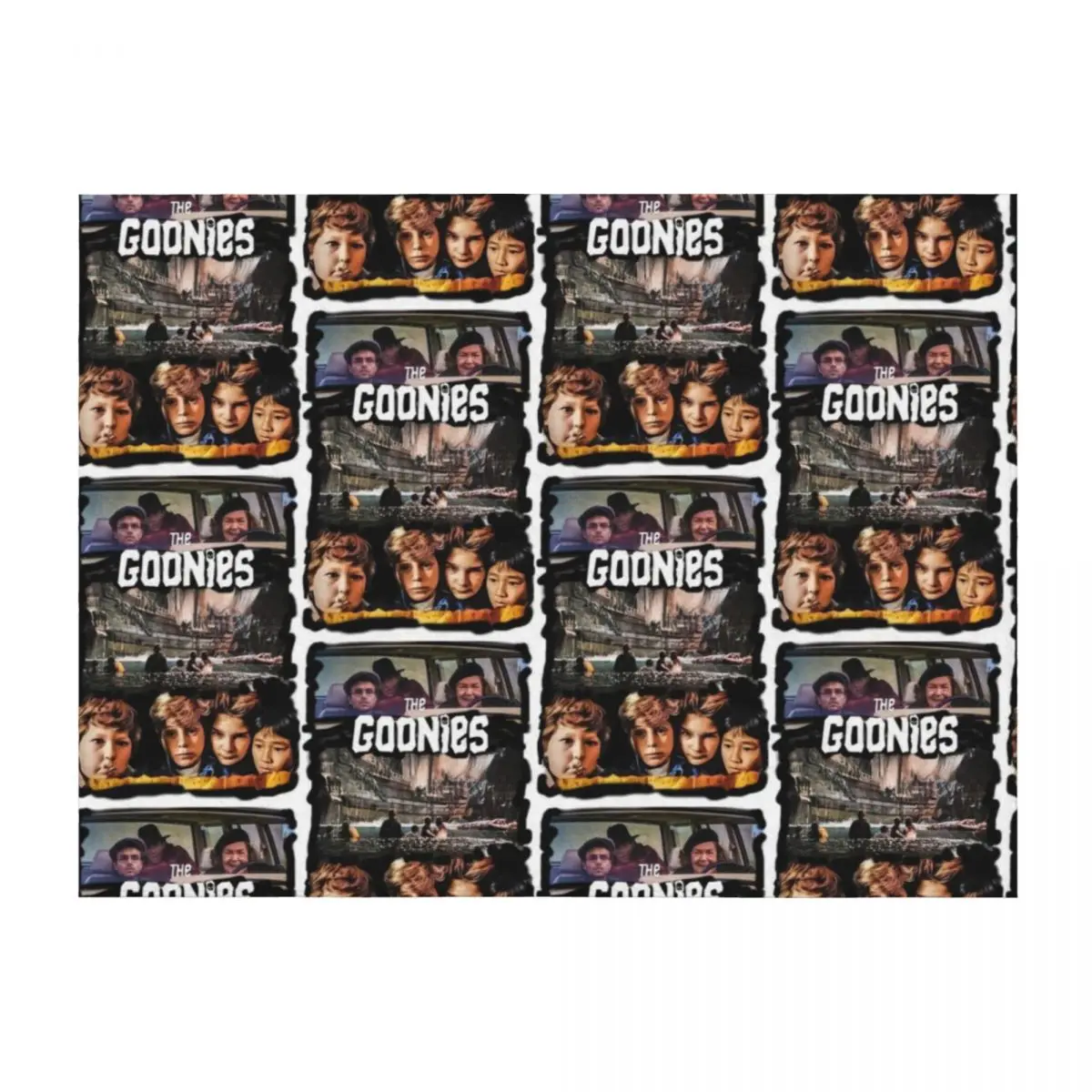 

the goonies print art Throw Blanket Shaggy Baby Softest blankets and throws Blankets