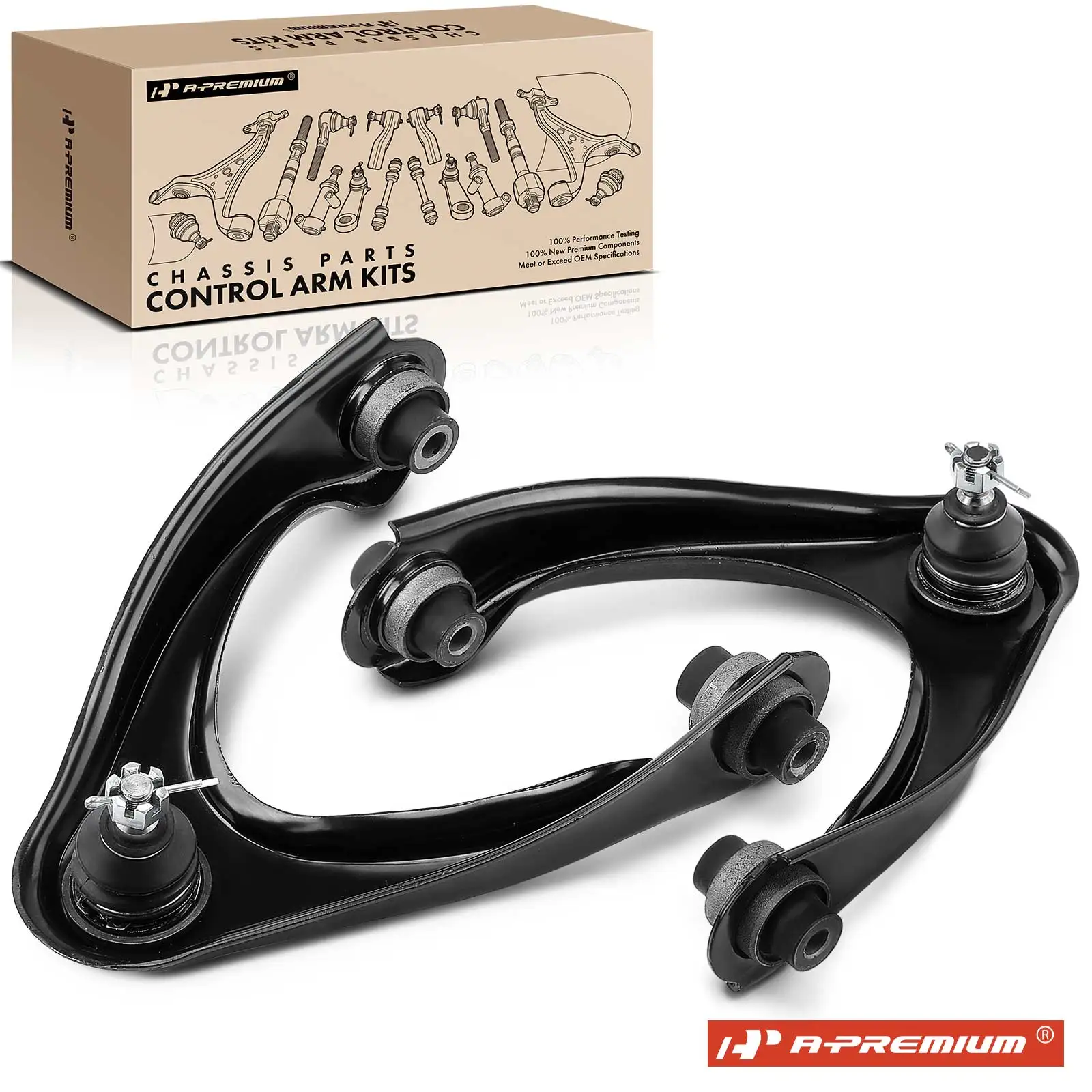 A-Premium 2x Front Left & Right Upper Control Arm & Ball Joint Assembly for Honda Civic 1996-2000 Acura EL 1997-2000