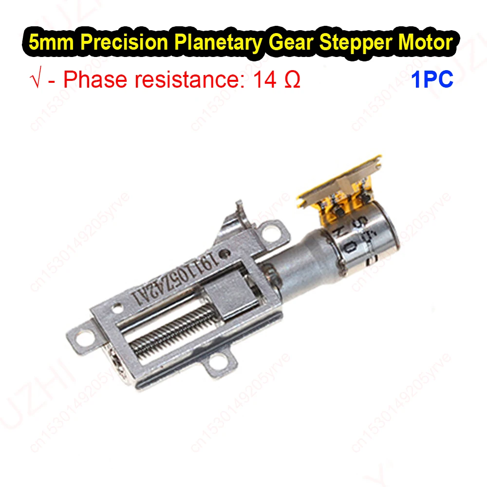 2-Phase 4-Wire Stepper Motor Planetary Reduction Lifting Motor Push Rod 5mm Full metal Micro Screw Rod Slide Table