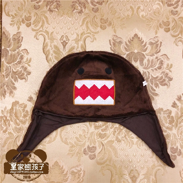 Domo Kun pluszowa czapka Ushanka śliczna czapka zimowa dla chłopców dziewczynek dzieci kreskówka Anime czapka Gorras