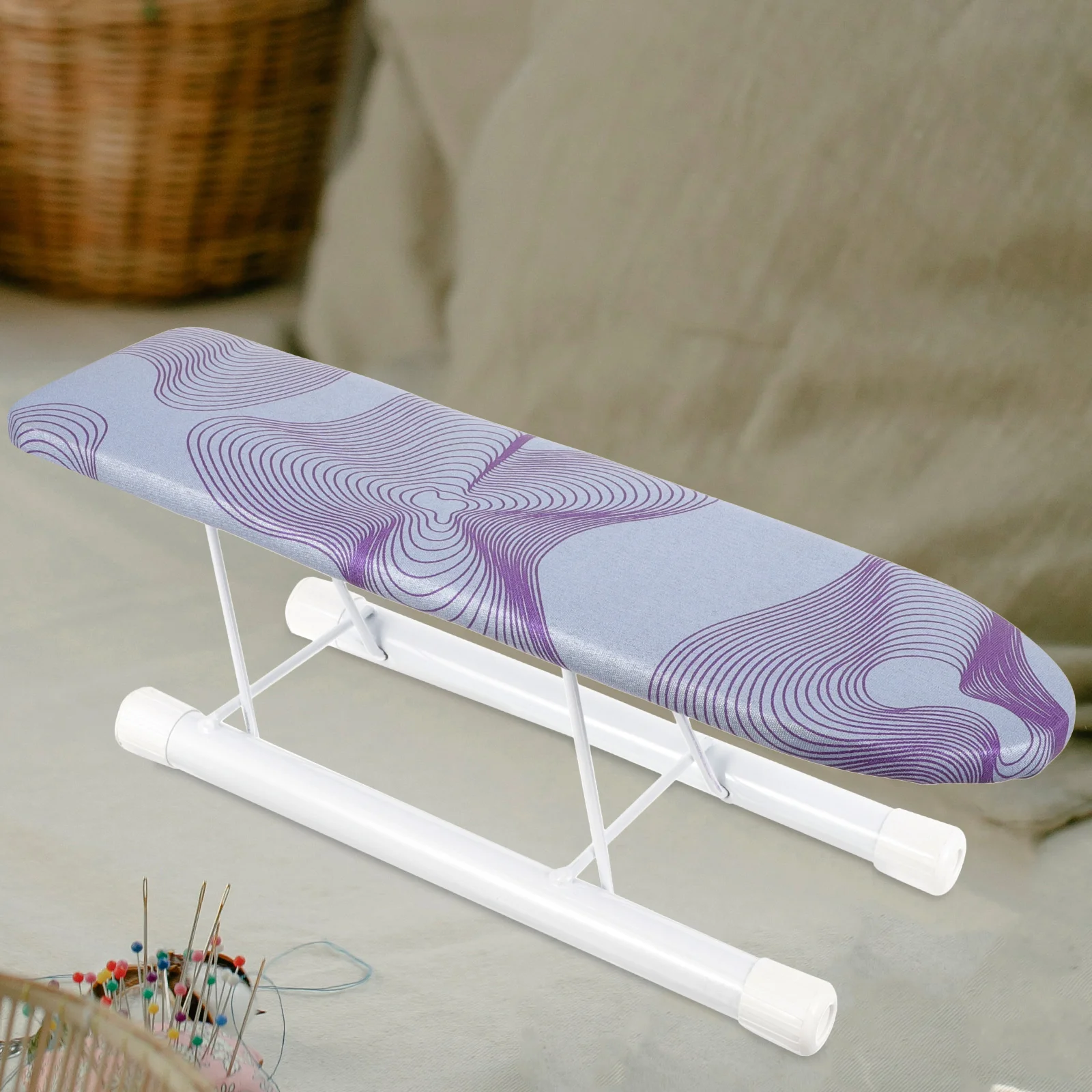 

Board Compact Foldable Tabletop Mat Strong Stable Anti-Slip Home Use for Clothes Shirts Pants Sheets Hotel Dormitory Easy