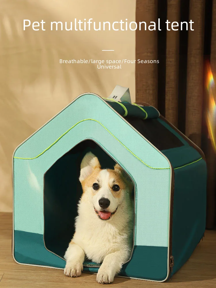 Kennel Four Seasons universal car folding dog cage small dog dog pet supplies Dog House Dog House indoor tent Hamster acessories