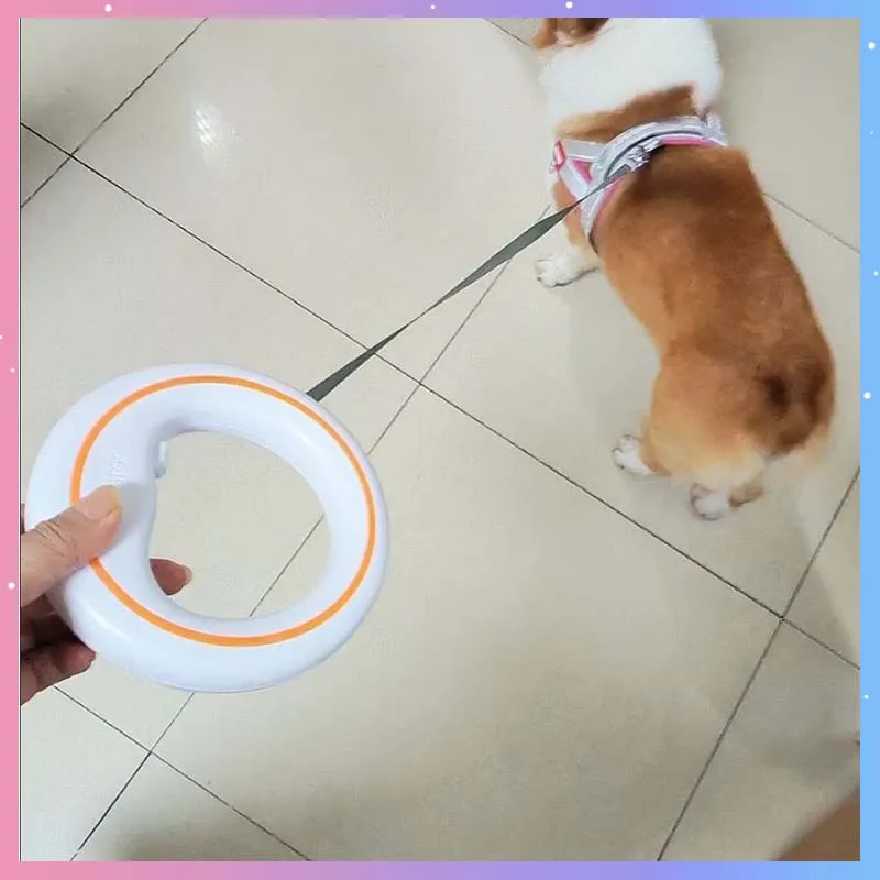 UFO Retractable Pet Leash 2 Lite Metal Buckle Anti-Slip Handle One-handed Brake Pause Lock Leash for Small & Medium Size Dog