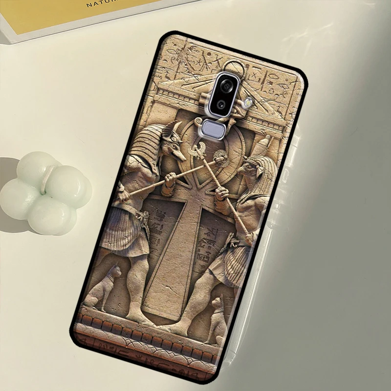 Egypt Pharaoh Mural For Samsung Galaxy J1 J3 J5 J7 A3 A5 2016 2017 J4 J6 J8 A7 A9 A6 A8 Plus 2018 Phone Case