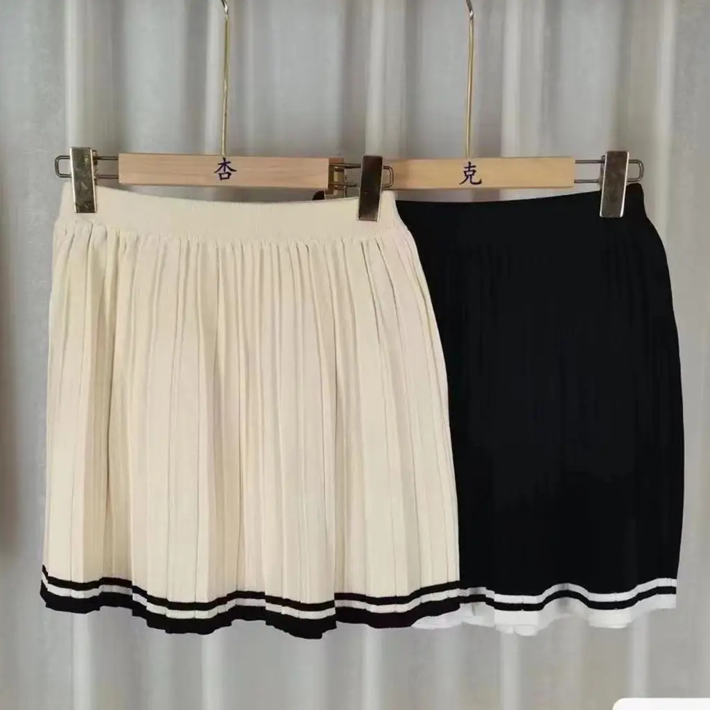 Womens Pleated Skirt Set Badminton Sport Yoga Fitness Home Gym Casual Travel High Waisted Clothing Beach Tennis Skirt Mini Skirt