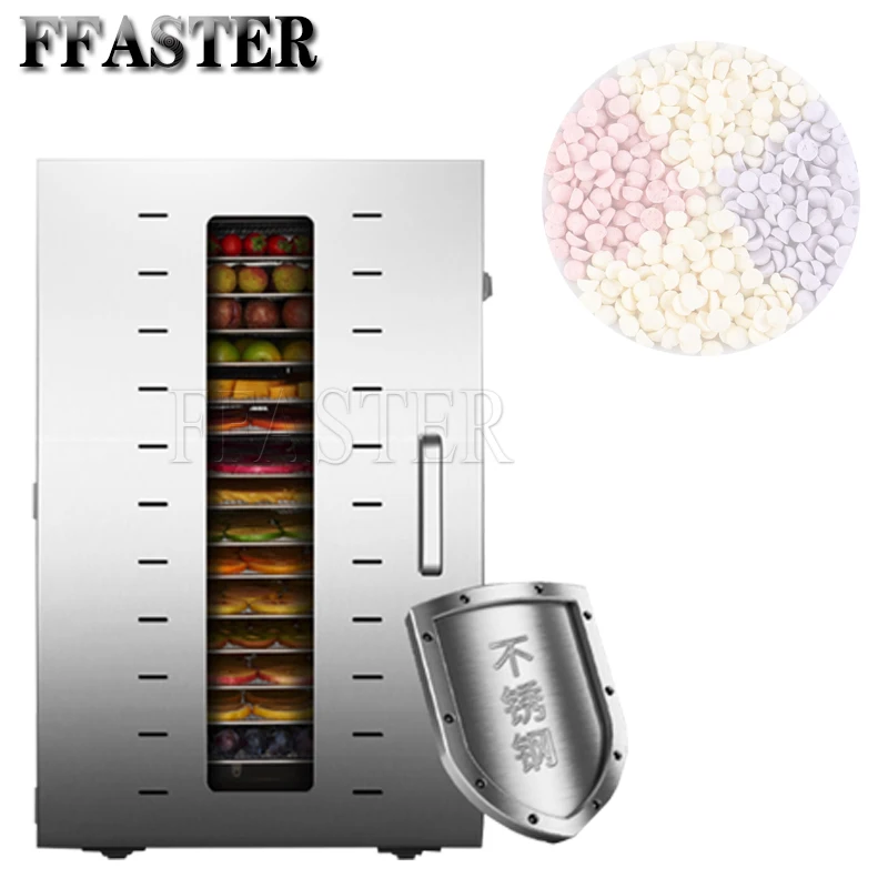 16 Layers Food Dehydrator Home Fruit Raisins Drier Dehydrator Meat Fish Banana Food Vegetables Dehydrator Dryer Drying Machine