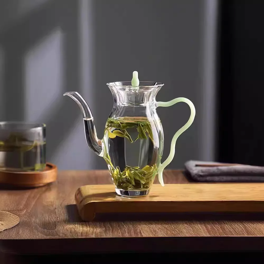 Handmade High Beauty High Temperature Resistant Glass Narcissus Teapot High Borosilicate Cold Brewing Teapot Green Tea Pot