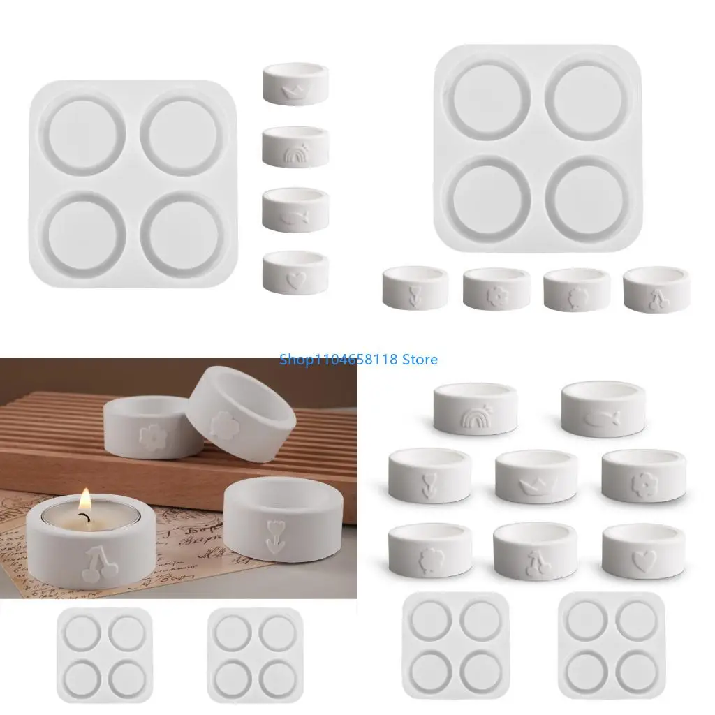 

Силиконовая ремесленная форма для изготовления свечей и гипсового сердечного сердца с тиснением дизайн цилиндра Easy DIY DIY