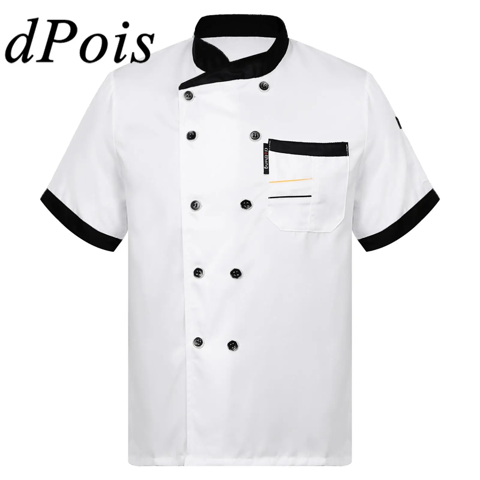 

Unisex Chef Jacket Mens Chef Jacket Restaurant Kitchen Uniform Workwear Hotel Kitchen Cooking Clothes Catering Chef Shirt