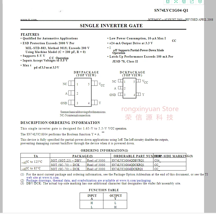 10 buah Marking penanda: CCO SC70-5 GATE GATE GATE gerbang INVERTER tunggal 100% asli baru