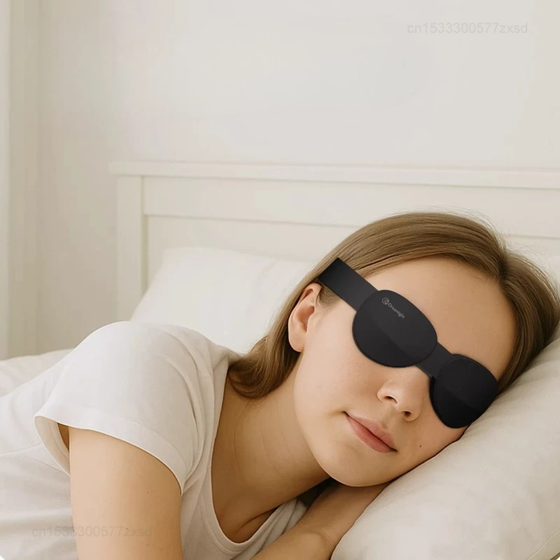 Dreamlight 3D Travel Eye Mask Sleep Blackout 3D Stereoscopic Aid Portable Adjustable Concave Molded Night Break Blindfold Travel