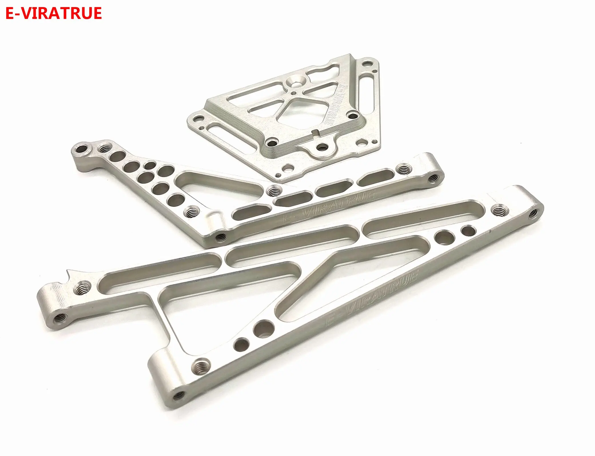 

E-VIRATRUE 7075 Aluminum Front&Rear Chassis Brace Set For Losi 5T/5B 1/5