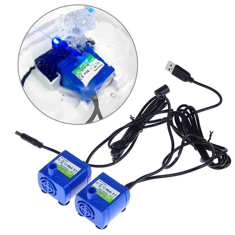 Mini DIY Low Noise Motor Pump 5V DC USB Water Pumps Accessories DR-DC160 for Pet Cat Drinking Bowl Water Dispenser Pet