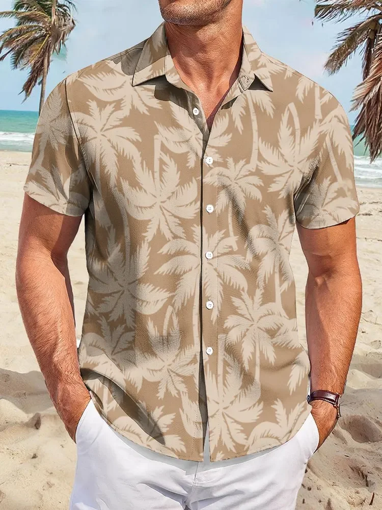 

Menswear Clothing Shirt Short Sleeves Printed Men's Shirts Color Colorful Tops Simple Style Casual All-match Comfortable Trendy