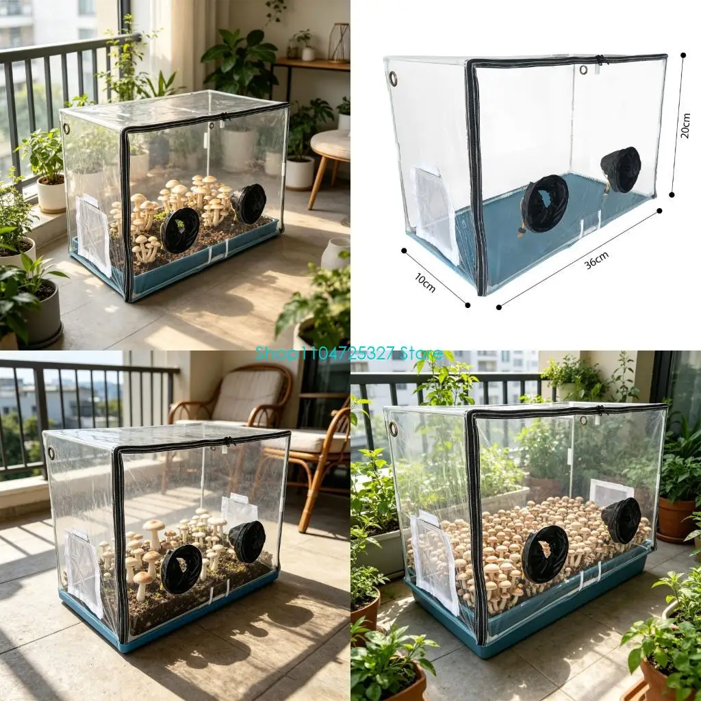D8KF Large Capacity Mushroom Plant Tent Great For Different Types Of Fungi Farming