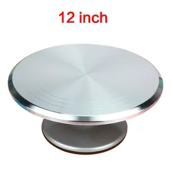 Aluminum Alloy 12 Inch Turntable Cake Decoration Accessory Set Rotating Cake Stand Tool Metal Stainless Steel Pastry Cake Stand
