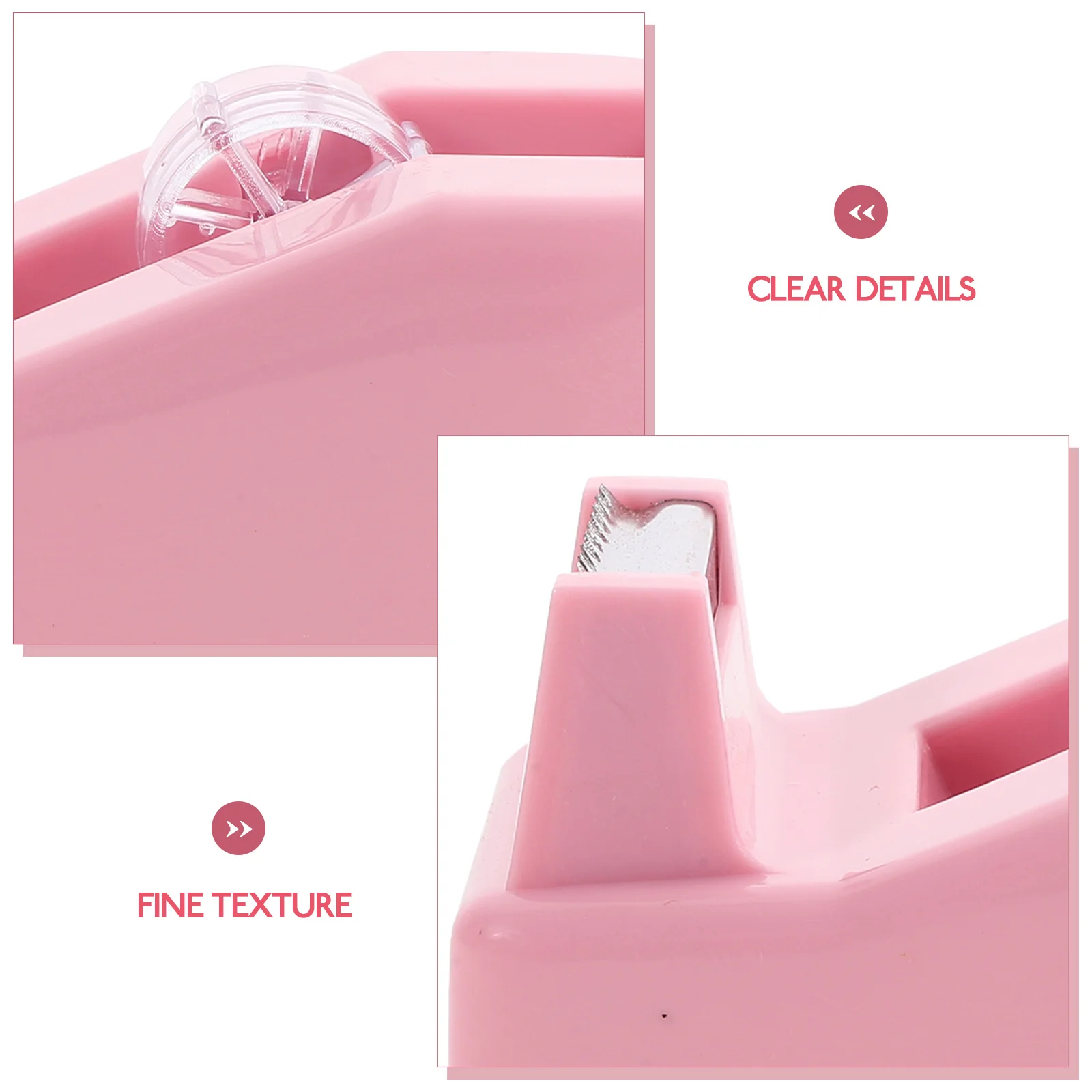 

Small Tape Macaron Color Desktop Dispenser Cute Pink Office Supplies Cutting Tool For Desk Practical Easy To Use Tape