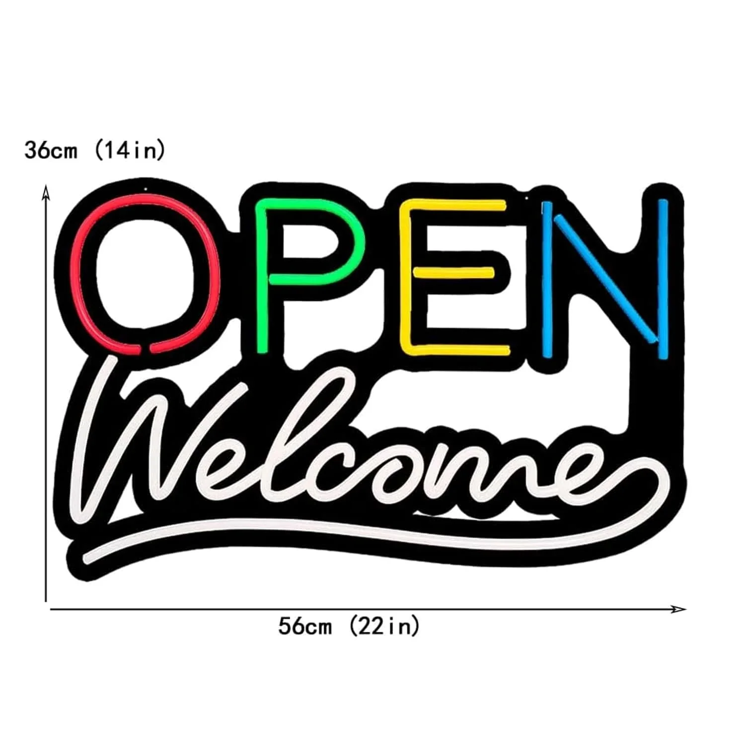 Open Neon Sign Wall Mounted Neon Lights for Bedroom LED Business Signs Office Man Beer Club Bar Christmas Party Gifts for Kids