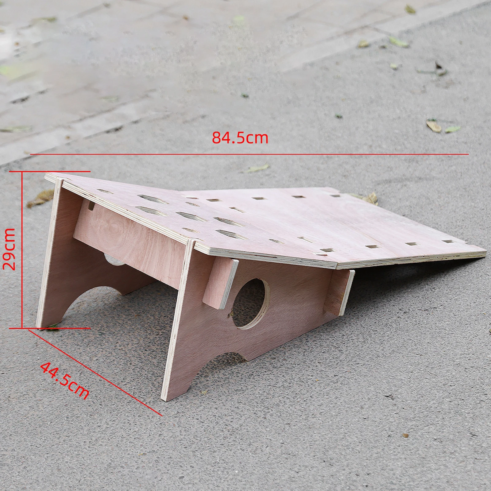 Mountain Bike Jump Ramp Durable Wooden Portable Training Tool for Outdoor Bike Stunt Practice
