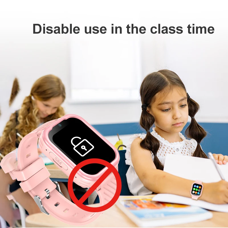 ساعة Getfitsoo الذكية للأطفال GPS WiFi Tracker 4G Android8.1 وضع فئة المكالمات الفيديو WhatsApp Kids SmartWatch مع الكاميرا