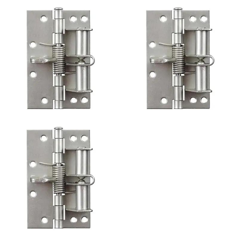 【festival】3x-automatic-door-closer-hinges-for-cabinet-wardrobe-detachable-spring-hinges-positioning-door-closersilver
