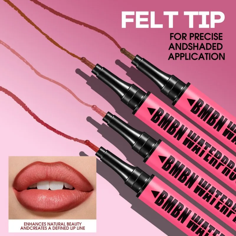 1PC Liquid Matte 4-Color Lipliner Pencil Waterproof Plumping Stain Lipstick Natural Lip Liner Outline Lips for Contour Makeup - view 4