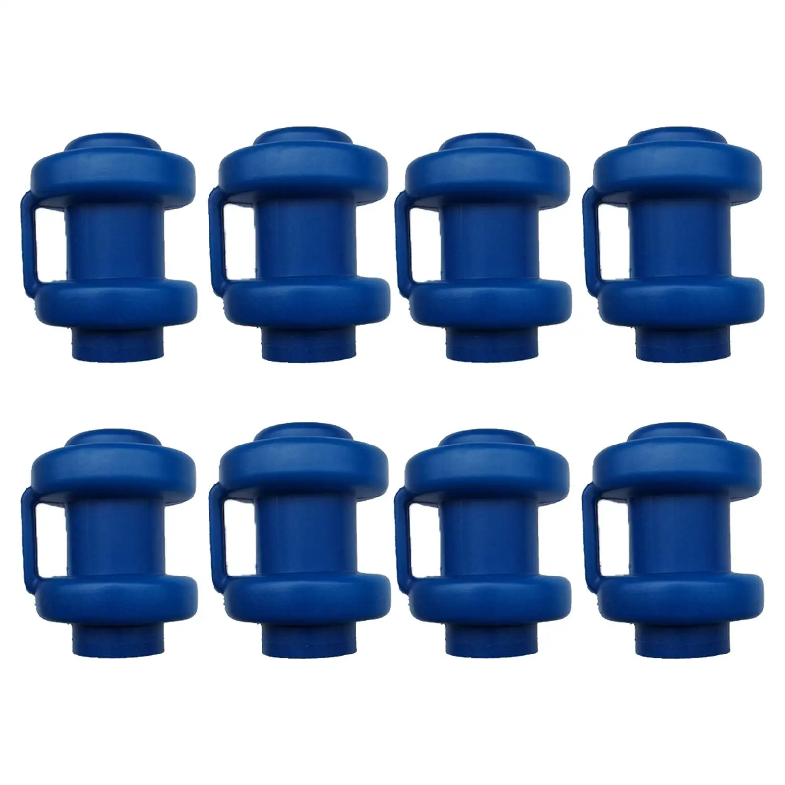 Guard Rod Caps Blue PP End Caps Trampoline Enclosure Pole Safely Caps for Trampoline Net Poles Replacement Parts