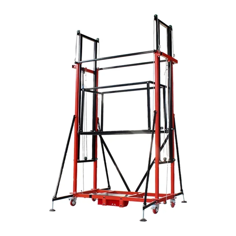 Made in China 300kg 500kg New Folding Portable Electric Scaffold Lifting Platform with Remote Control