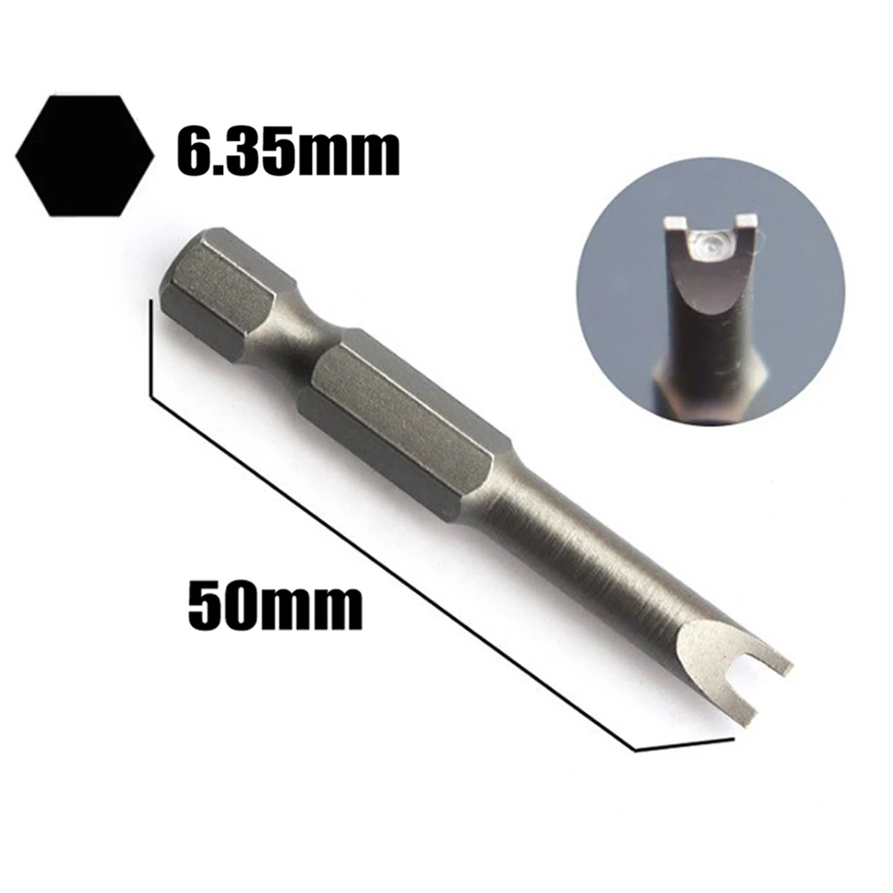 7 Pcs 50mm Screwdriver Bit Triangle(2.6) Y1 U2.6 Three Points Four Points PH2 SL Head 6.35mm Hex Shank For Electric Driver Tool