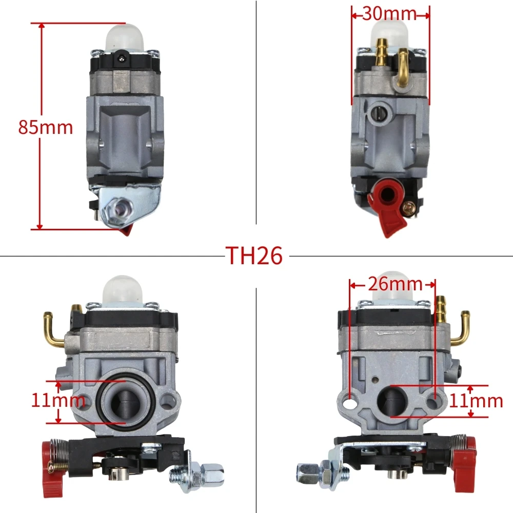 Für Kawasaki TH23 TH26 TH34 Heckenschere Oleo Mac BV162 Gebläse 23CC 25CC 26CC 33CC Universal Rasenmäher Vergaser Carb