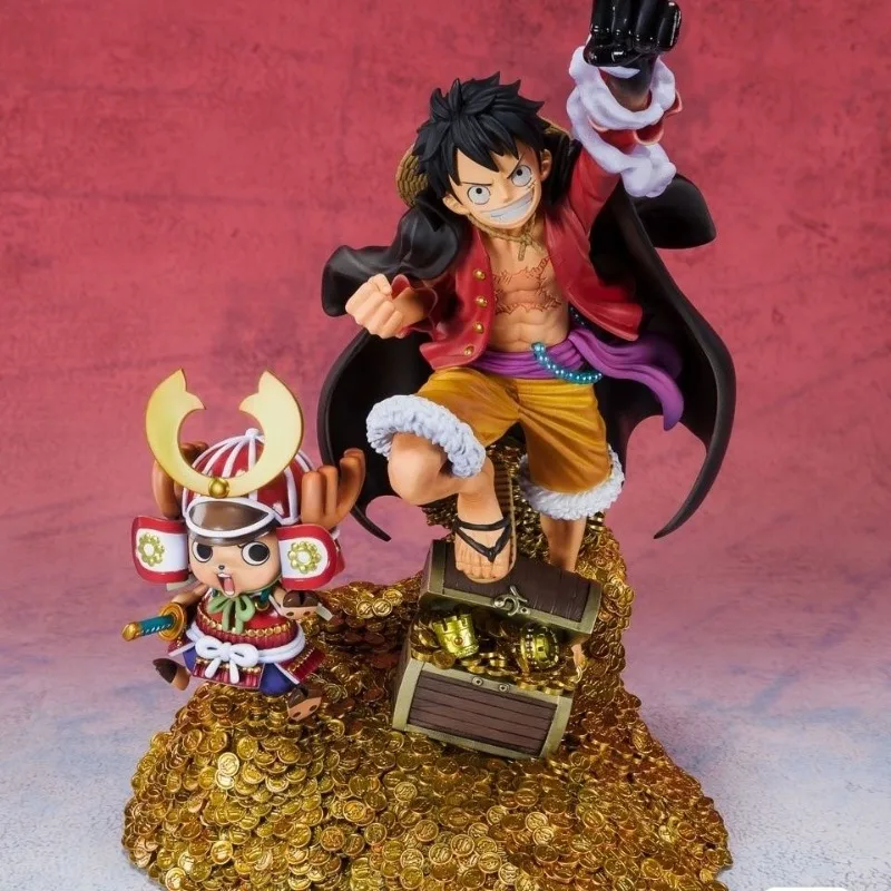 Een Stuk FiguartsZero Luffy Chopper Honderd Schilderachtige Vlekken WT100commemorate Nami Zoro Anime Figuur Gift Japanse Bandai Banpresto