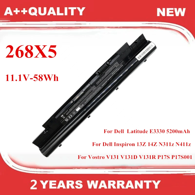 

New 268X5 Laptop battery For Dell 13Z 14Z N311z N411z V131 V131D V131R