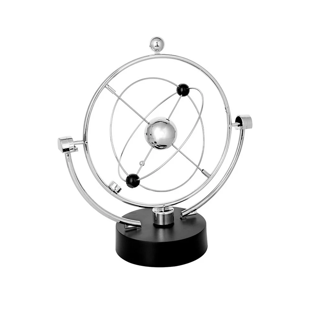 Perpetual Motion Sculpture Orbital Model Electronic Office Instrument