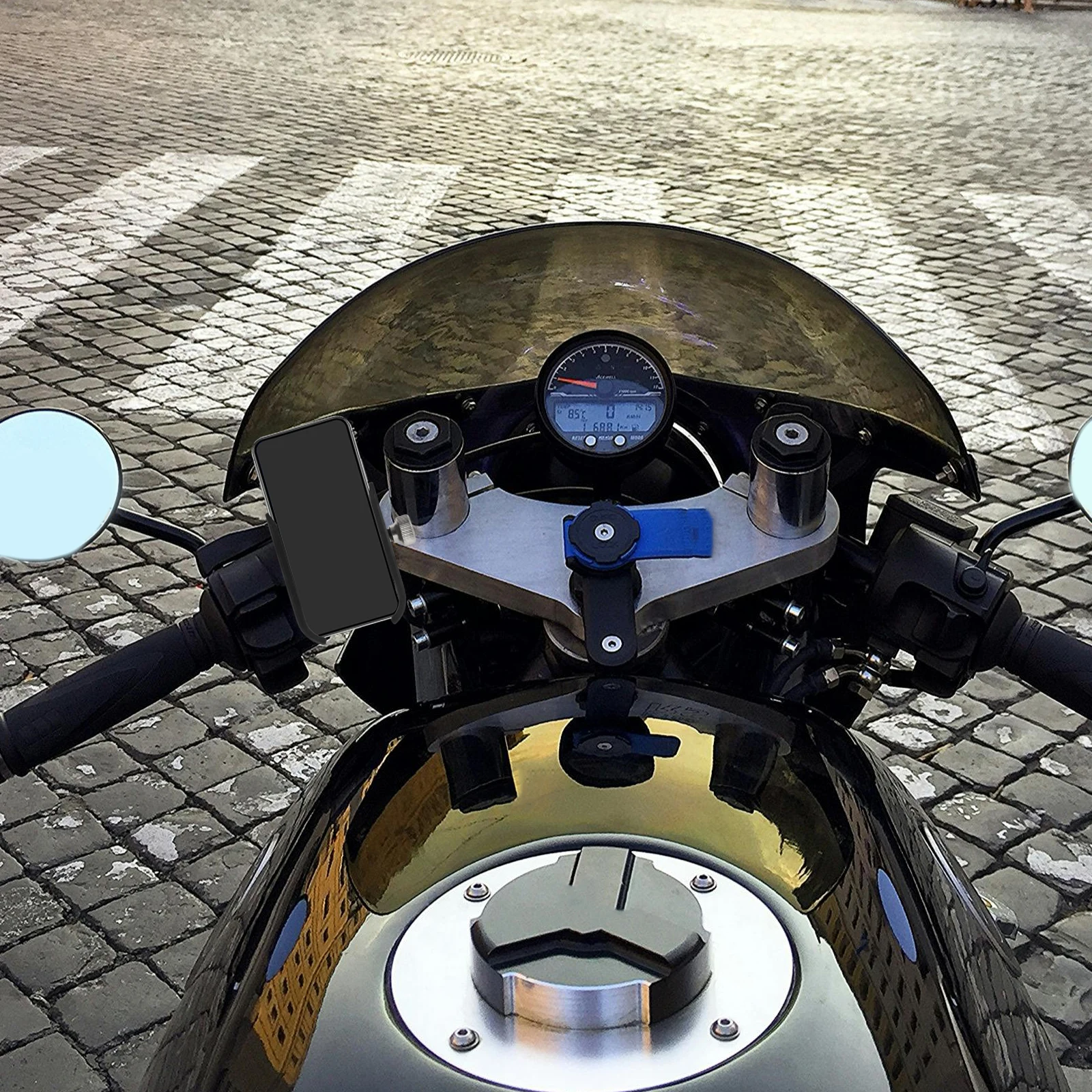 

Aluminum Alloy Phone Holder for Motorcycle Scooter Navigation Mount Secure Cell Phone Holder