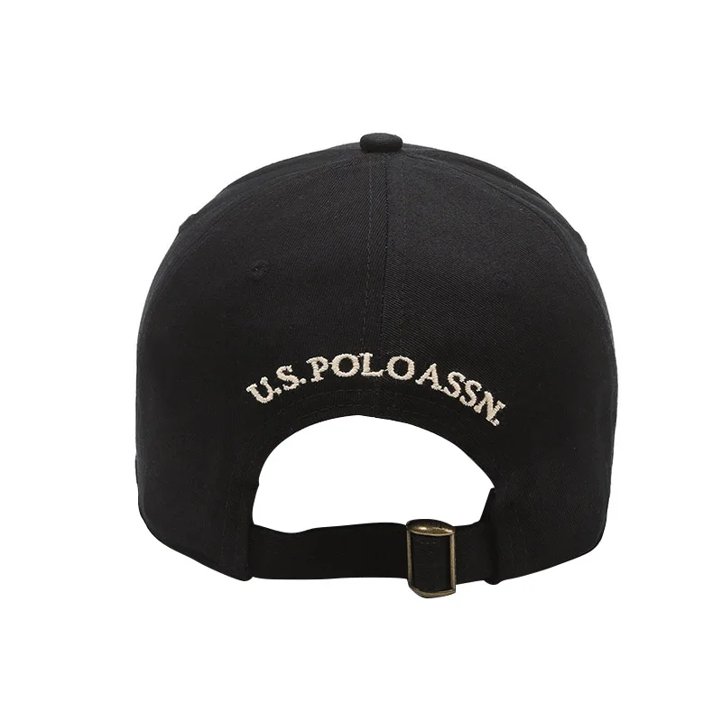 U.S. Polo Assn. 100% Cotton Color LOGO Couple Baseball Cap New Breathable Adjustable Size Fashion Men's and Women's Sun Hat