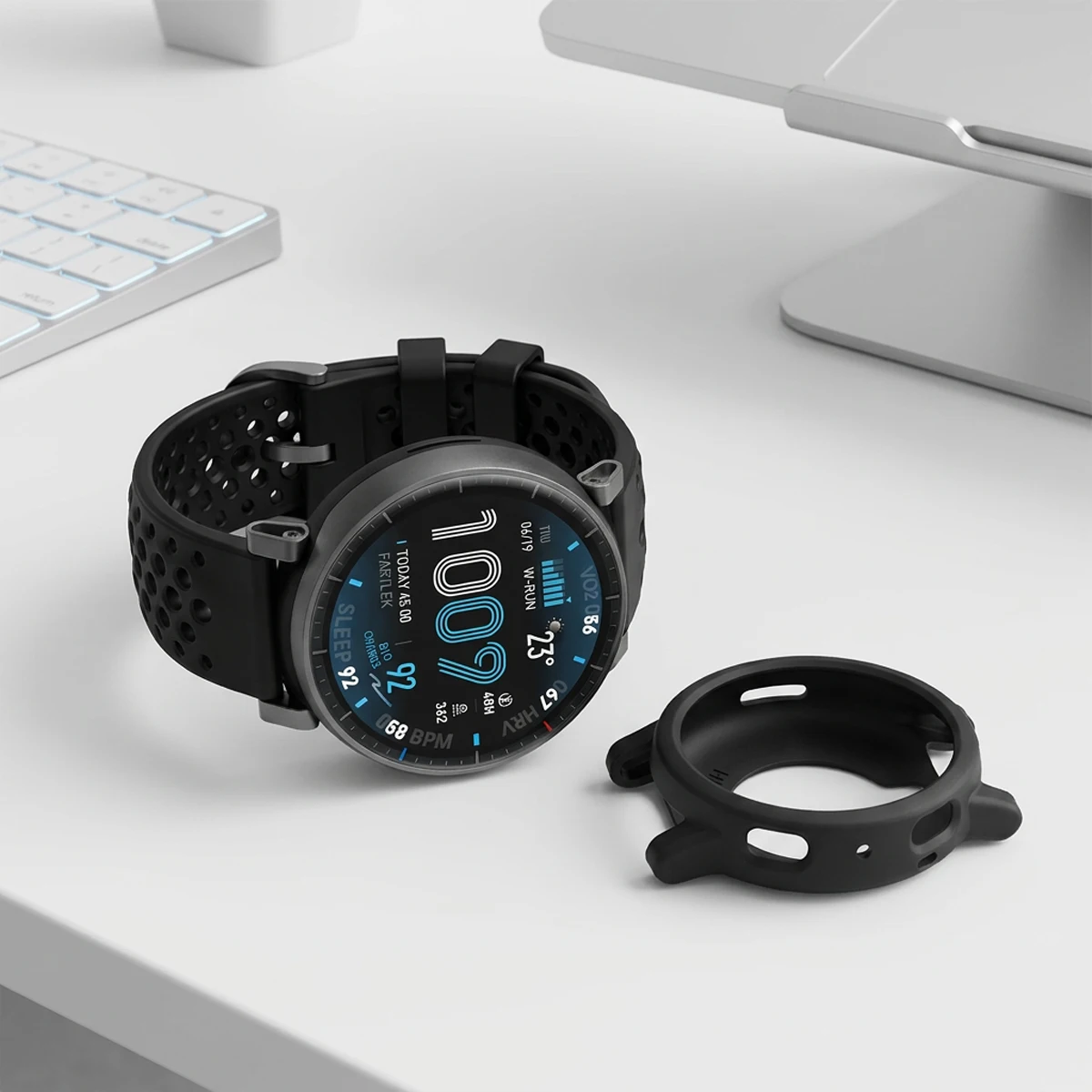 Silicone Case + Strap for Huami Watch Amazfit Active Max Breathable Sport Band Soft Protective Cover for Amazfit Active Max Belt