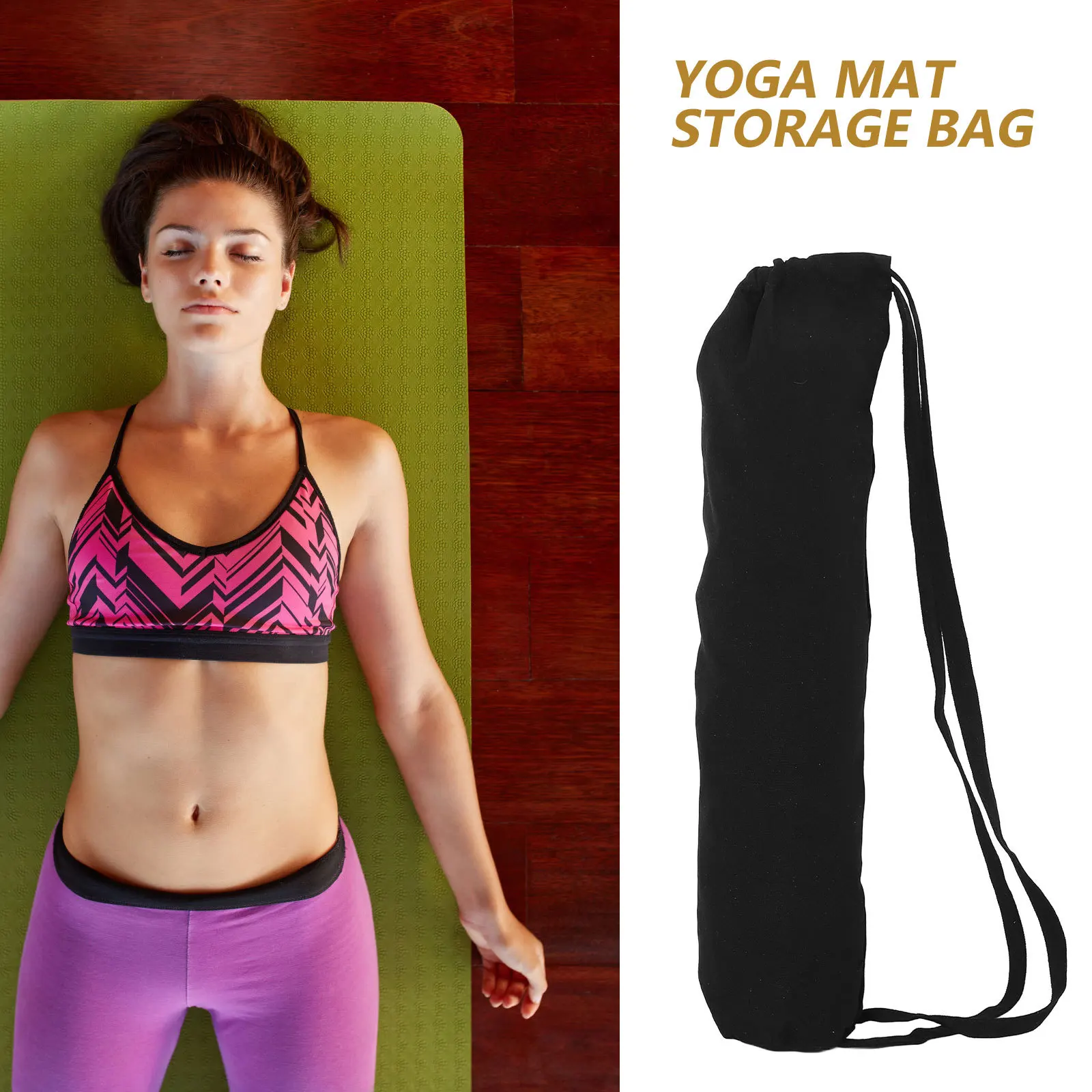 

Large Capacity Foldable Durable Carry Tote For Women Gym Accessory Storage Organizer Yoga Accessories Yoga Mat