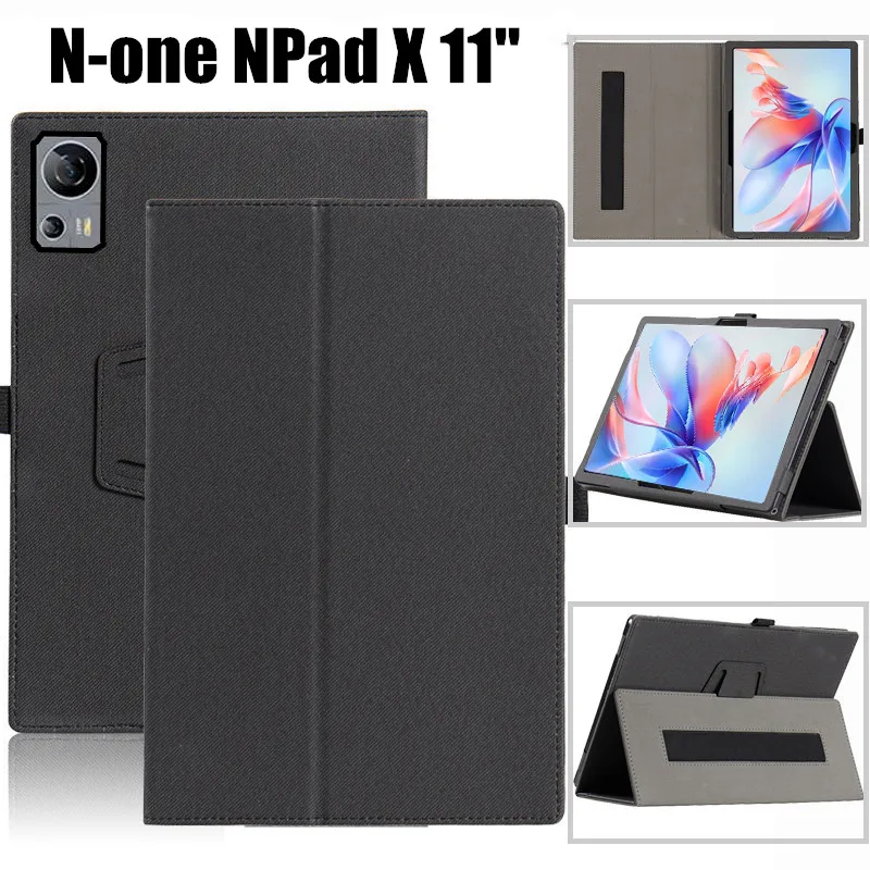 for N-one NPad X X1 10.95 11 inch Cover Flip Magentic Foldable Leather Stand Full Body Protective Case With Hand Holder