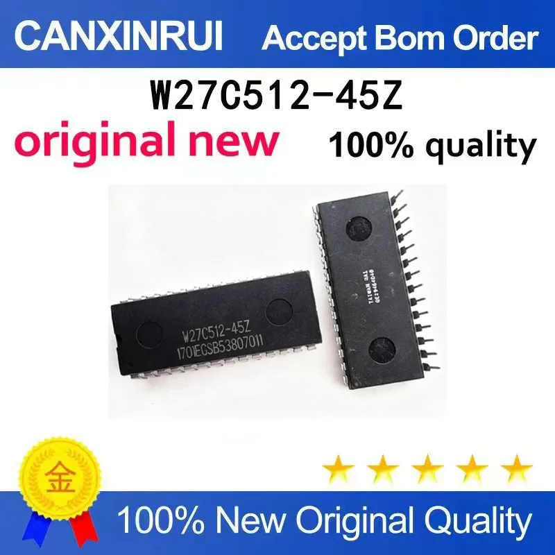 （5-100 pieces）Brand new original W27C512-45Z W27C512-45 DIP-28 chip in stock