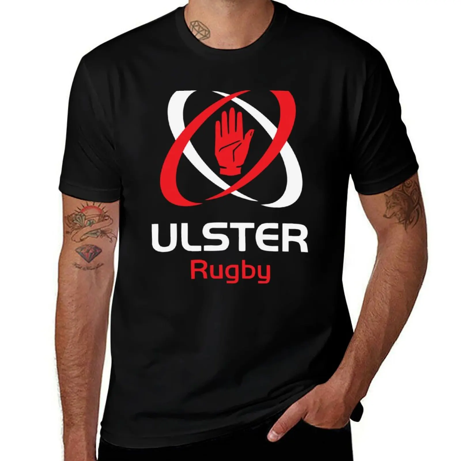 

IRFU - Iconic Ulster Rugby Design T-Shirt Luxury man graphic t shirts baggy shirts Man t-shirt Men's cotton t-shirt