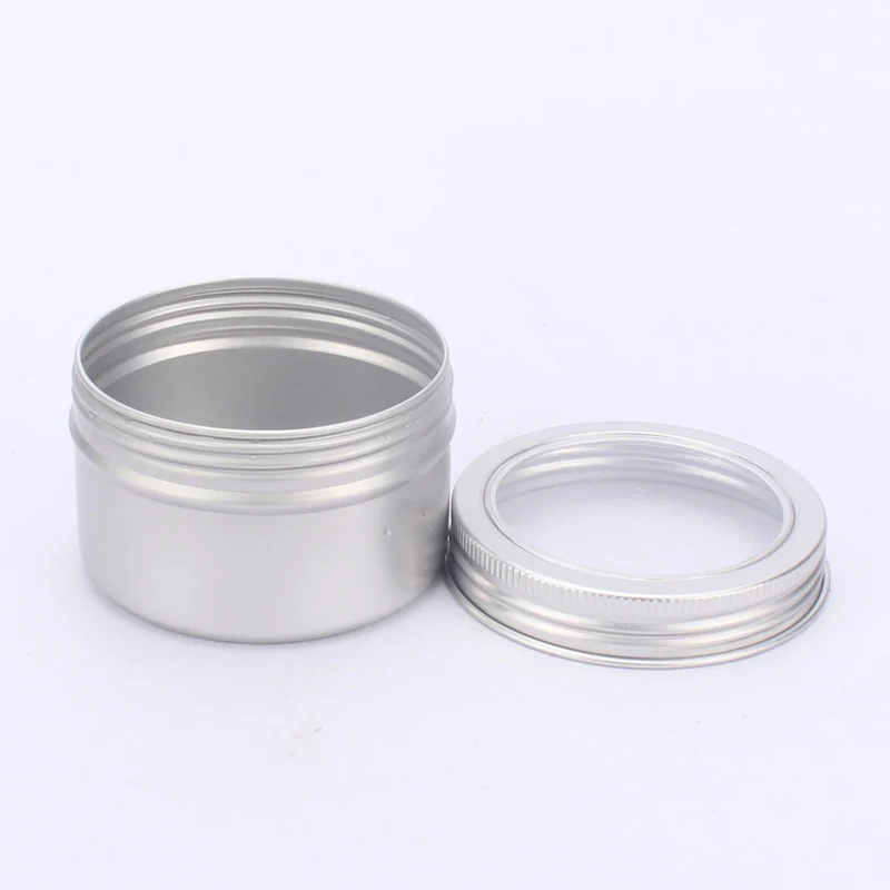 10 قطعة 120 مللي مع واضح نافذة برغي ألومنيوم زجاجة القصدير وعاء علب الحاويات الحال بالنسبة بلسم الشفاه مسمار الفن ماكياج لتقوم بها بنفسك صندوق مستحضرات #4